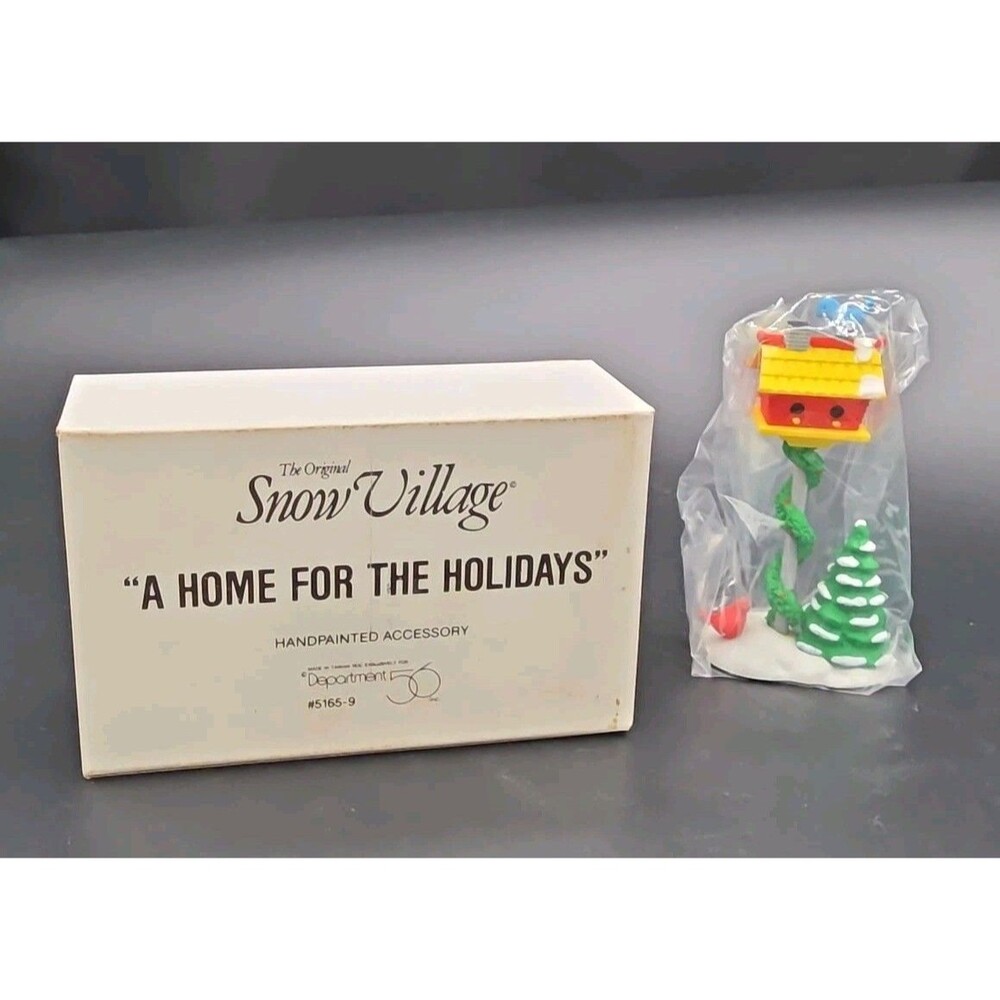 Department 56 A Home for the Holidays Snow Village Accessory 5165-9 Bird House
